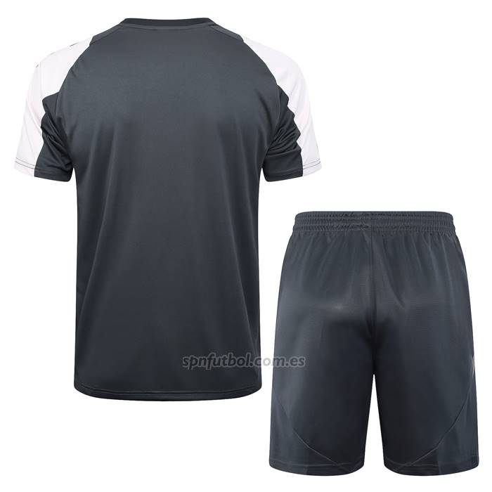 Chandal del Real Madrid Manga Corta 2024-2025 Gris - Pantalon Corto